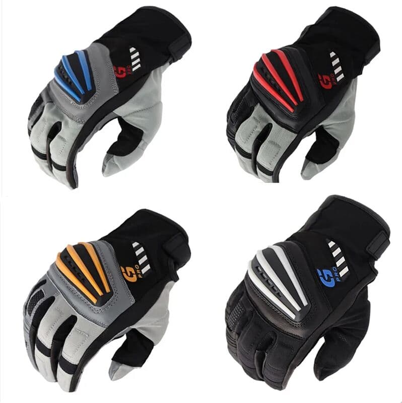 GSPRO 4 Color Motorcycle Rallye 3 GS Leather Gloves For BMW Motorrad Guantes Motorbike Scooter Black Blue Luvas Unisex Mens