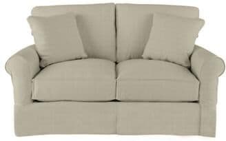 Baldwin Loveseat Slipcover - Stocked - 10oz Linen Natural - Ballard Designs