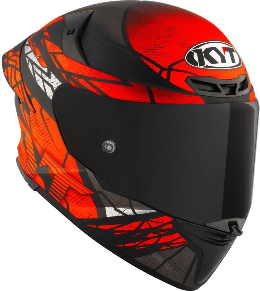 Casco Moto Integrale Kyt TT-REVO COMBUSTION Rosso Opaco taglia XL