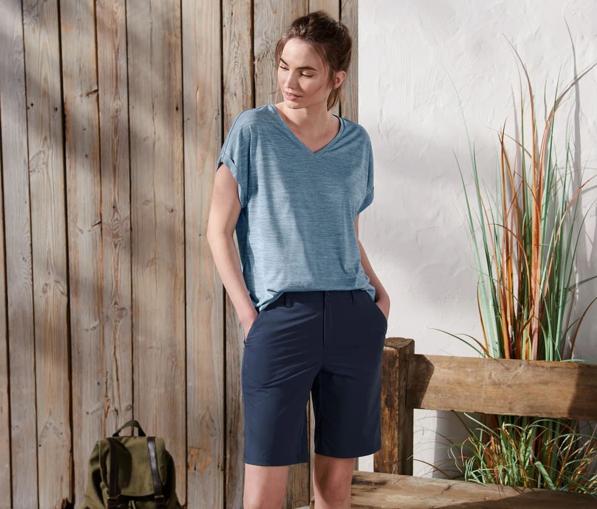 Tchibo - Softshell–Funktionsshorts - Damen - Gr. 42 - dunkelblau