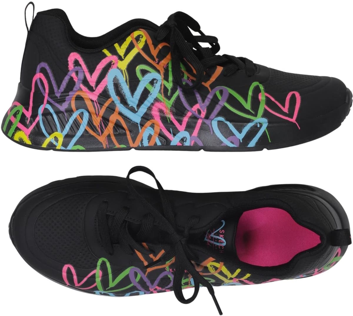 Skechers Damen Sneaker, Neon, Gr. EU 40, kein / Etikett - Second Hand