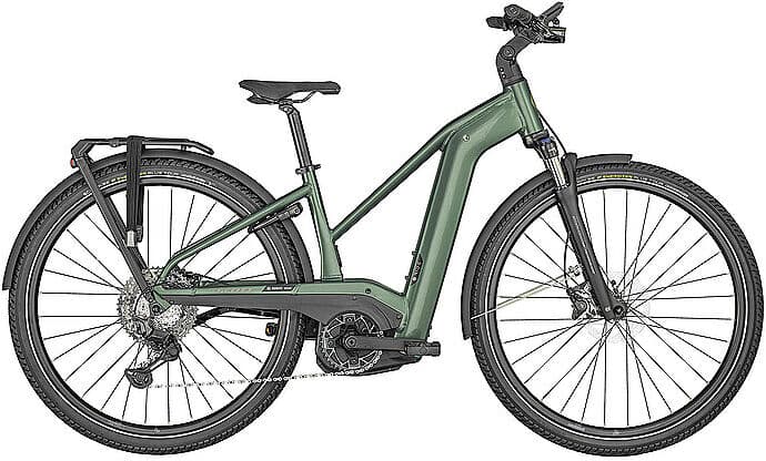 Scott Damen E-Bike Sub Sport eRIDE 10 dunkelgrün   M W