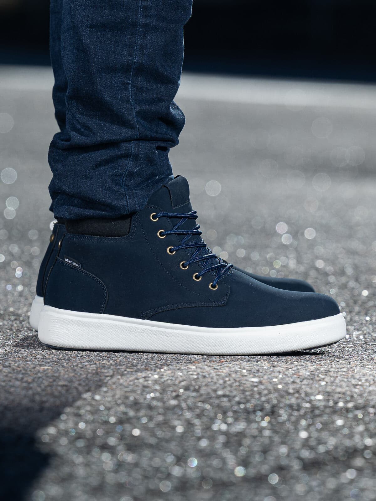 Roberto Rosso Jean Paul - Abondance Chukka Wp Navy Blå storrelse 42 male