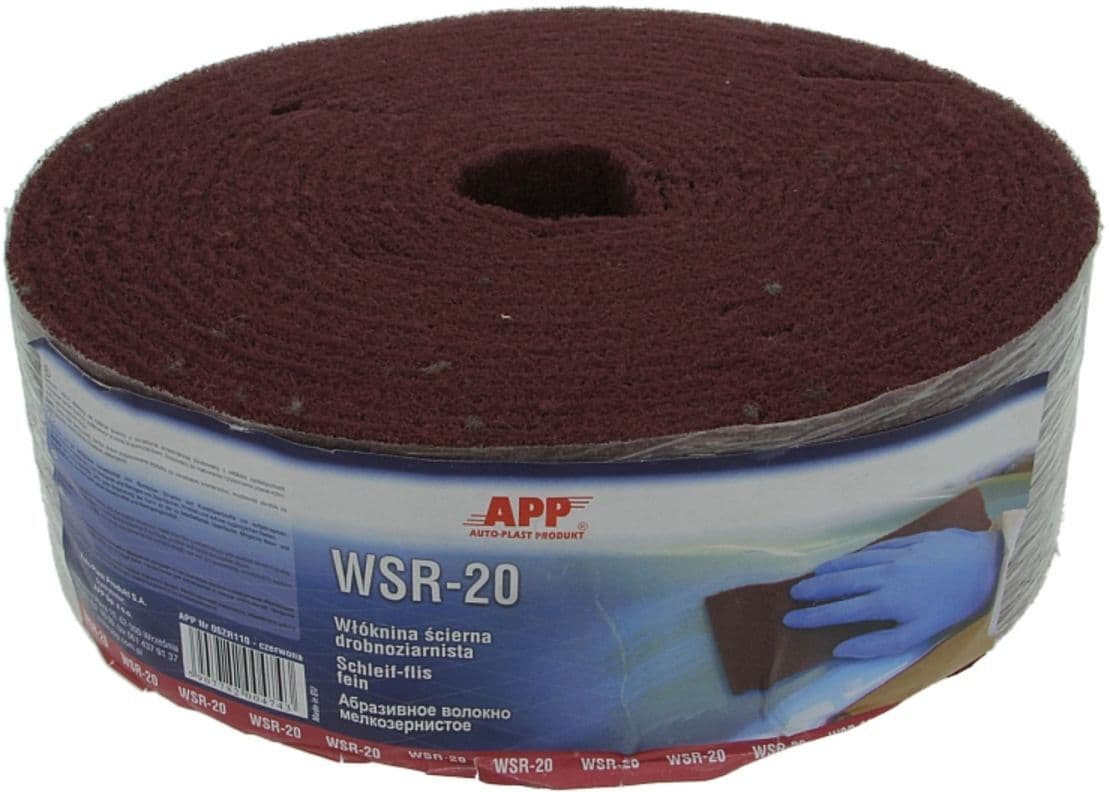 Rolo abrasivo não tecido 3M, Scotch brite, rolo, 100mm x 10m, cor: vermelho STARCKE 310ZR110