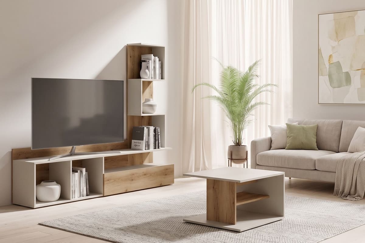 Couchtisch HOME AFFAIRE "LUMIA Kaffeetisch mit viel Stauraum, 60x60cm, modernes Design", beige (cashmere beige, natur), B:60cm H:40cm T:60cm, Tische, Couchtisch, Beistelltisch mit Ablagefläche, Kaschmir/Natureiche cashmere beige, natur B/H/T: 60cm x 40cm 