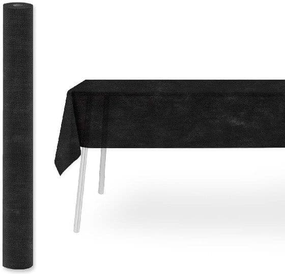 Pack Service Tovaglia Rotolo Airspun Nero 1,2x25 m 4 Pezzi