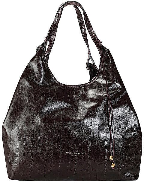 GIANNI CHIARINI Ledertasche - Hobo Bag DUA Large dunkelrot EG