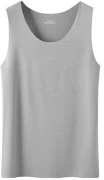 Uplifted Finds Women Ice Silk Seamless Racerback Tank Top l gray
