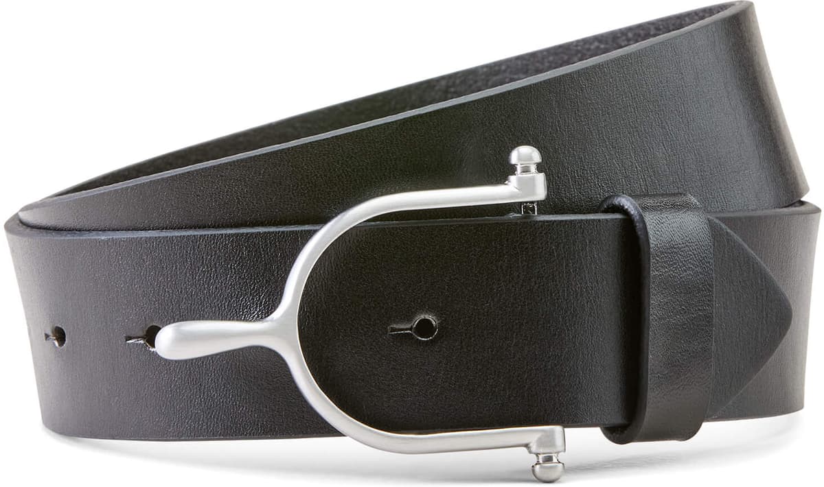 Women's Spur II Belt in Black Leather, Size: Small by Ariat