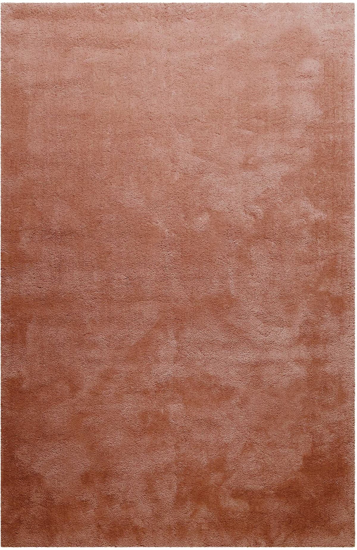 Teppich HOMIE LIVING "Pisa", braun (cognac), B:120cm H:25mm L:170cm, Polyester, Teppiche, Teppich, Hochflor, Microfaser, uni, weich, Shaggy, Wohnzimmer, Schlafzimmer cognac B : 120cm 1 Stk., 25mm, L: 170cm