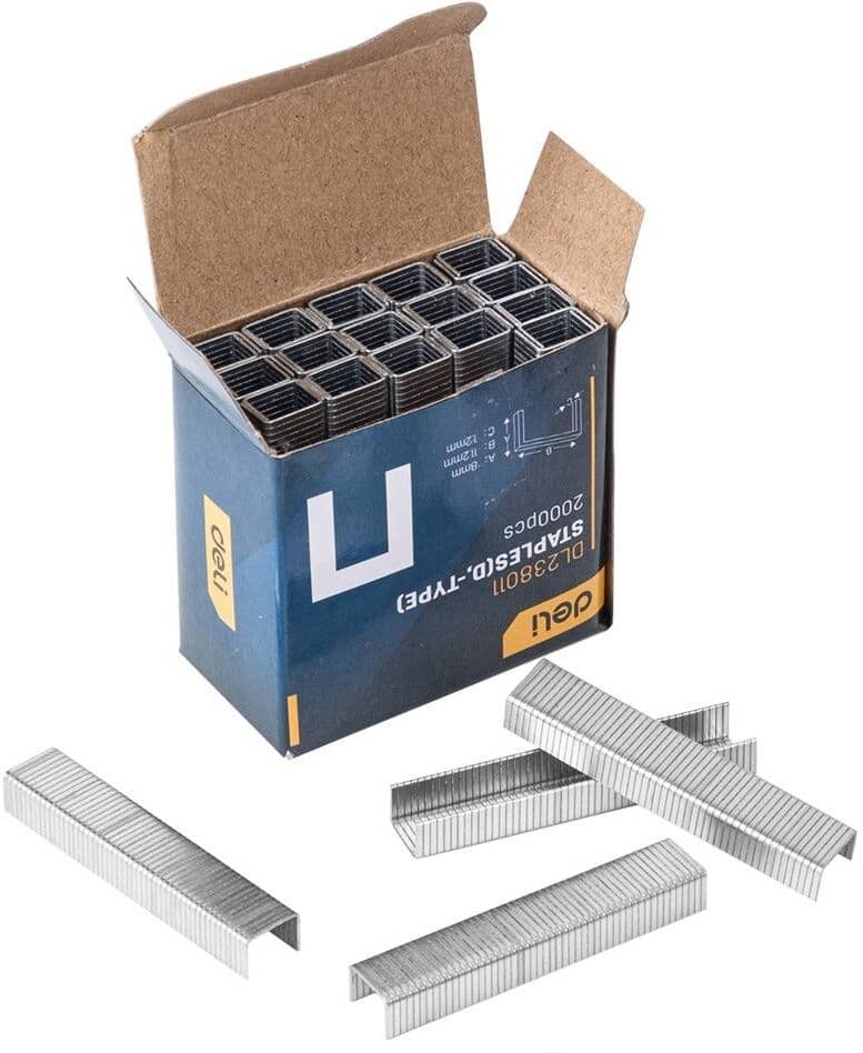 Pack 2000x Agrafos Tipo D - DELI