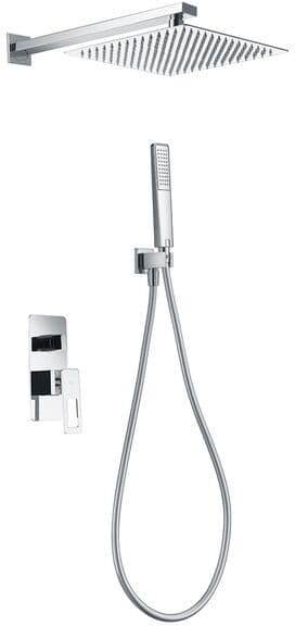 Imex Products Conjunto de ducha monomando empotrado Suecia Imex. Cromo
