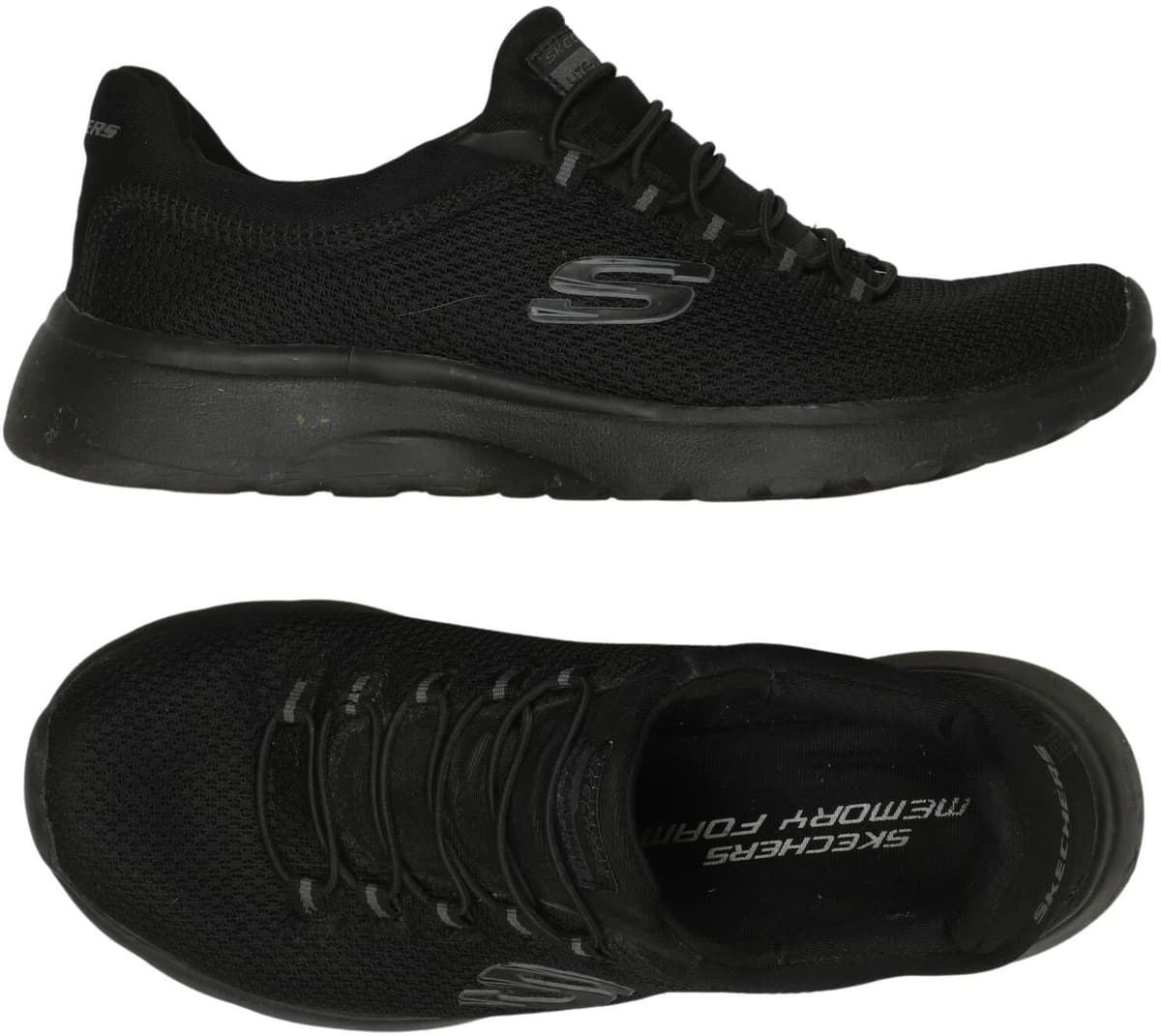 Skechers Damen Sneaker, Schwarz, Gr. EU 37, kein / Etikett - Second Hand