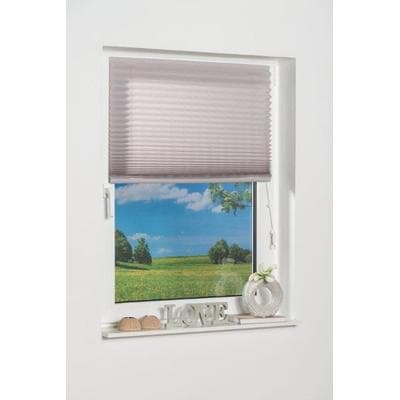 Plissee K-HOME "COMO", grau, B:25cm H:130cm, Obermaterial: 100% Polyester, Plissees