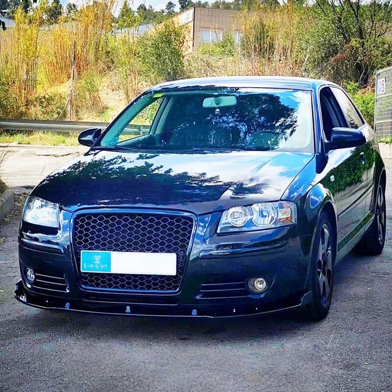NONE For Audi A3 8P Pre Facelift Standard Version 2003-2008 Car Ftont Bumper Lip Chin Spoiler Splitter Diffuser Bodykit Tuning Trims