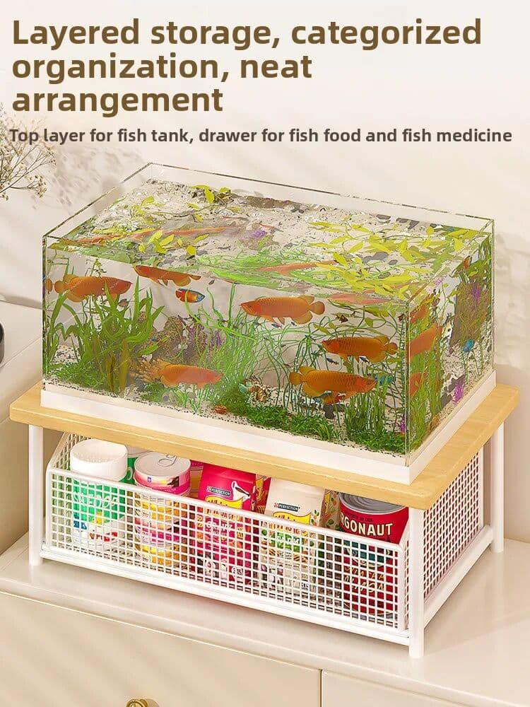 others Weight Bearing Aquarium Stand Desktop Fish Tank Holder Storage Rack Turtle Tank Support Elevated Base Simple Style Metal Shelf
