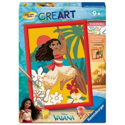 CreArt, Malen nach Zahlen Kinder - Disney Vaiana's Abenteuer