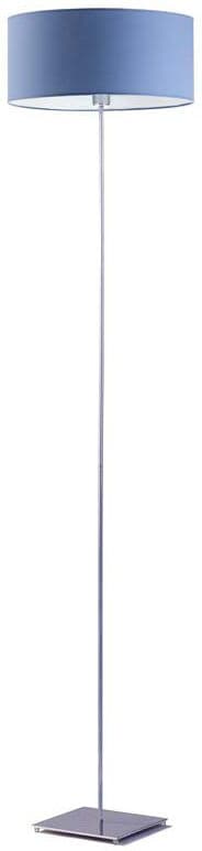 17 Stories Ayania 150 H cm Traditional Floor Lamp Blue/Silver 150cm H X 30cm W X 30cm D