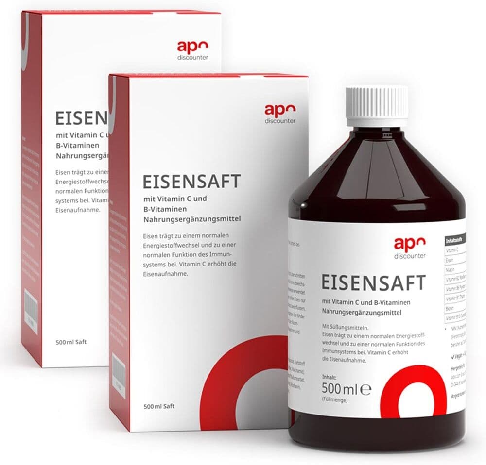 Eisensaft mit Vitamin B und C von apodiscounter