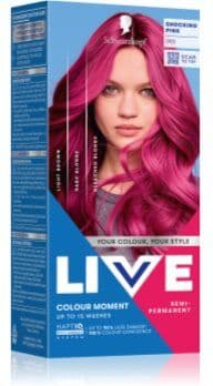 Schwarzkopf LIVE Colour Moment coloração semipermanente para o cabelo tom 093 Shocking Pink 50 ml. LIVE Colour Moment