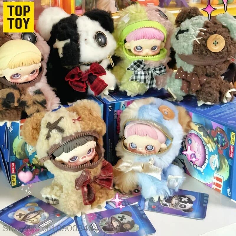 TOPTOY Genuine Maymei Gluttonous Bear Series Plush Blind Box Cute Doll Bag Pendant Keychain Figure Toy Gift In Stock