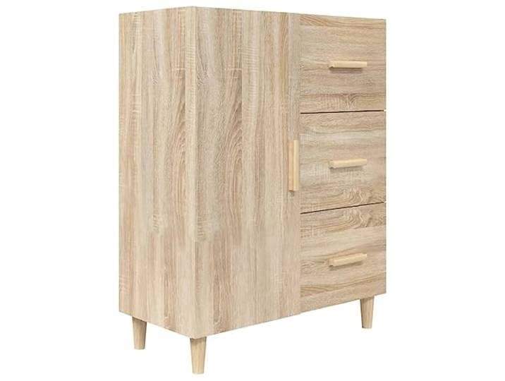 vidaXL Dressoir 69,5x34x90 cm bewerkt hout sonoma eikenkleurig, kast, opbergkast, houten kast, wandkast, ladekast, bijzetkast, opslagkast, kasten