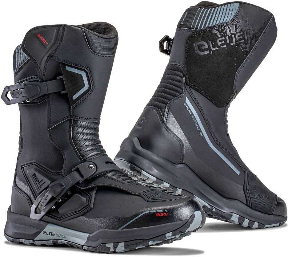 Stivali Moto Adventure Eleveit TONALE WP Nero taglia 40