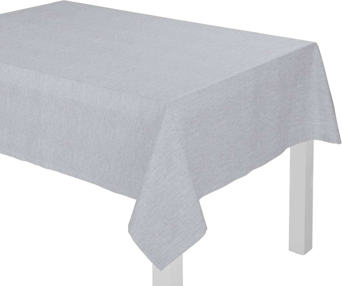 Tischdecke WIRTH "Torbole" Gr. 1, grau, B:85cm L:85cm, Baumwolle, Polyester, Tischdecken, Tischdecke grau B/L: 85cm x 85cm, 1 Stk.
