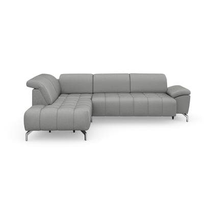 Ecksofa SIT & MORE "Cool L-Form", grau, B:272cm H:79cm T:220cm, Sofas, Ecksofa, wahlweise mit Kopfteilverstellung und Vorziehsitz, motorisch