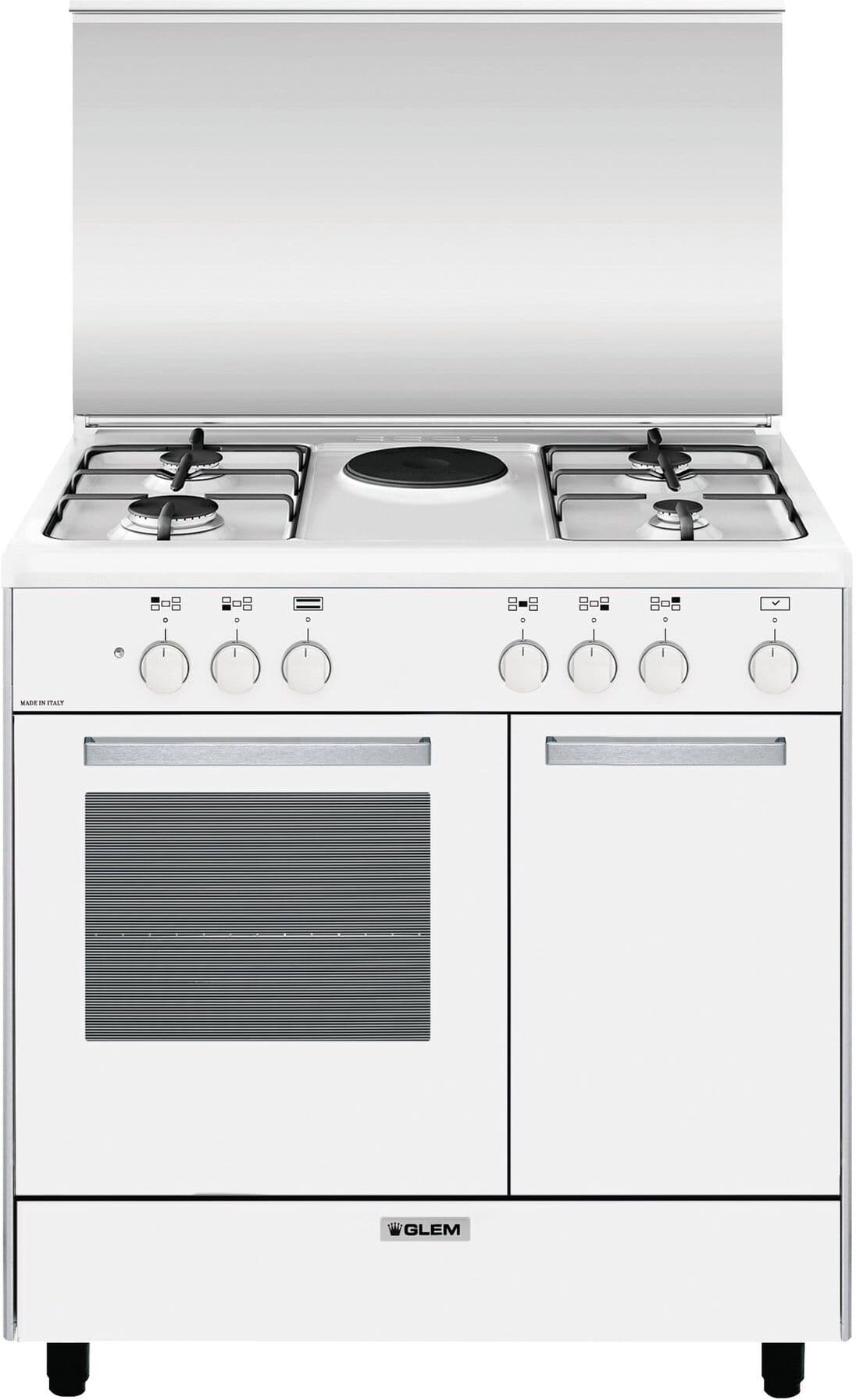 Cucina gas Glem Gas ALPHA AR856EX Bianco