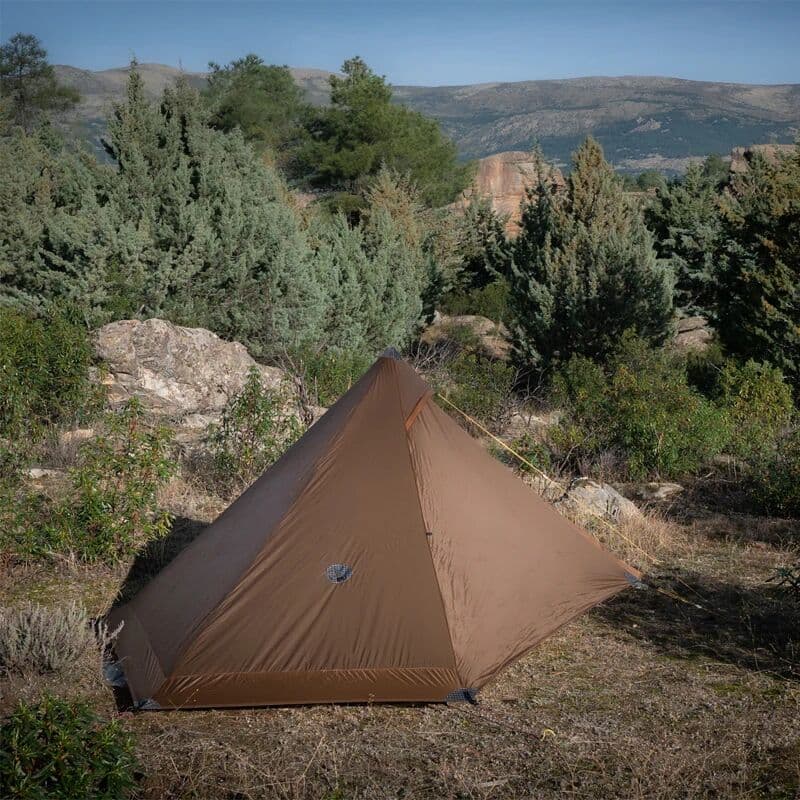Version FLAME'S CREED Lanshan 1 Pro Tent 3/4 Season 230*90*125cm 2 Side 20d Silnylon 1 Person Light Weight Camping Tent