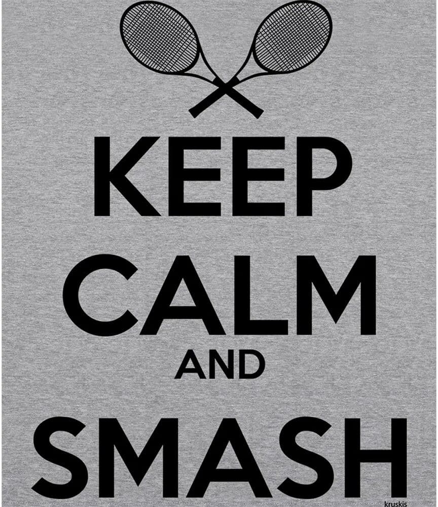 Kruskis Camiseta De Manga Corta Keep Calm And Smash Heather Grey 2XL