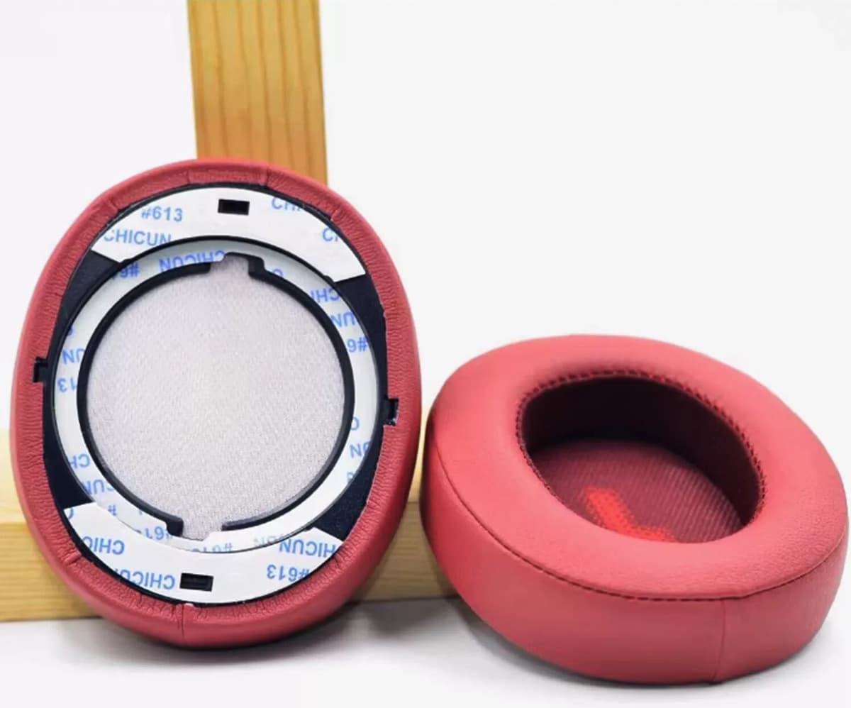 INF Coussinet pour casque de remplacement compatibles avec JBL E55BT 1 paire Rouge