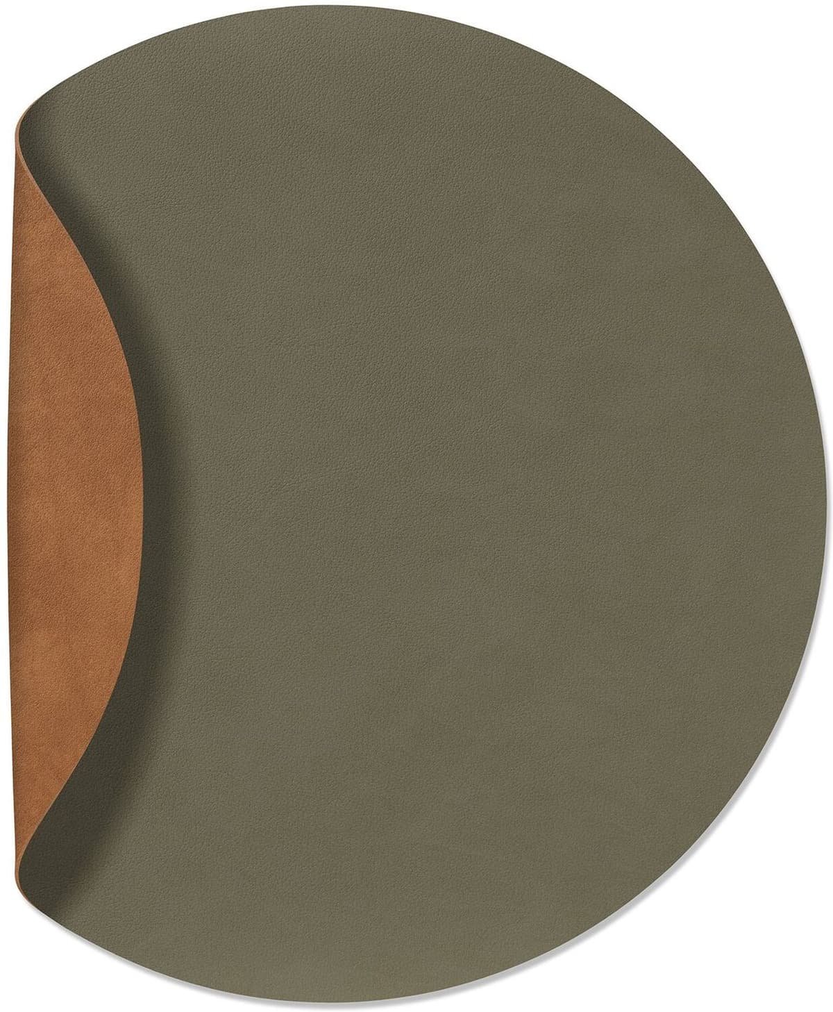 Lind DNA Tovaglietta Double Circle Nupo Army Green/ Nupo Nature 40 cm