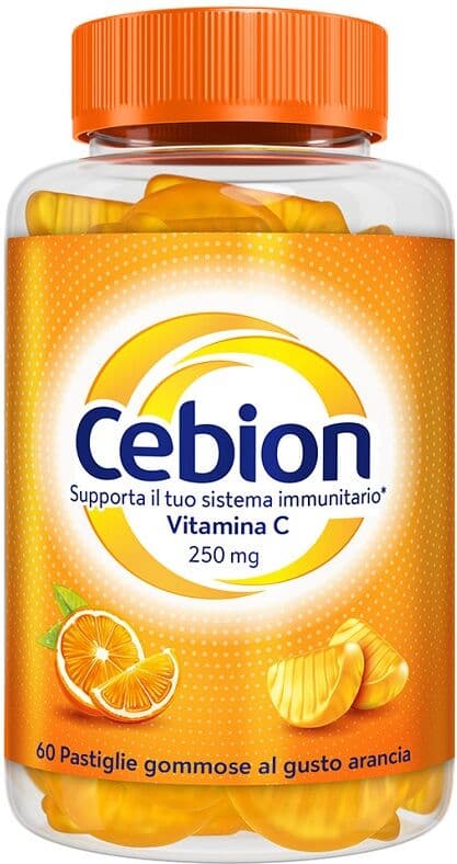 PROCTER & GAMBLE SRL Cebion Pastiglie Gommose all'Arancia, 60 pastiglie