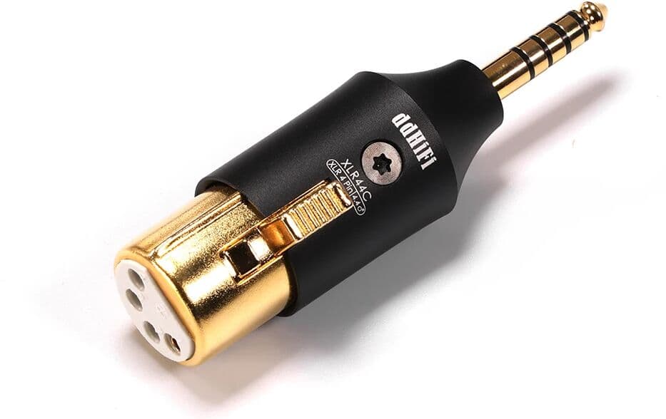 NONE DD HIFI XLR44C Balanced XLR 4Pin to 4.4mm Adapter Adapt Traditional XLR 4Pin Headphones Cables to 4.4mm Terminated Devices