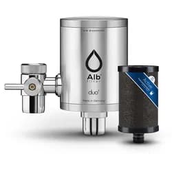 Alb Trinkwasserfilter DUO | Wasserhahn Edelstahl Schwarz