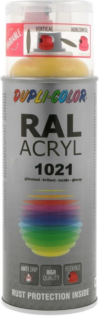 european aerosols DUPLI-COLOR RAL 1021 rapsgelb glanz, 400 ml