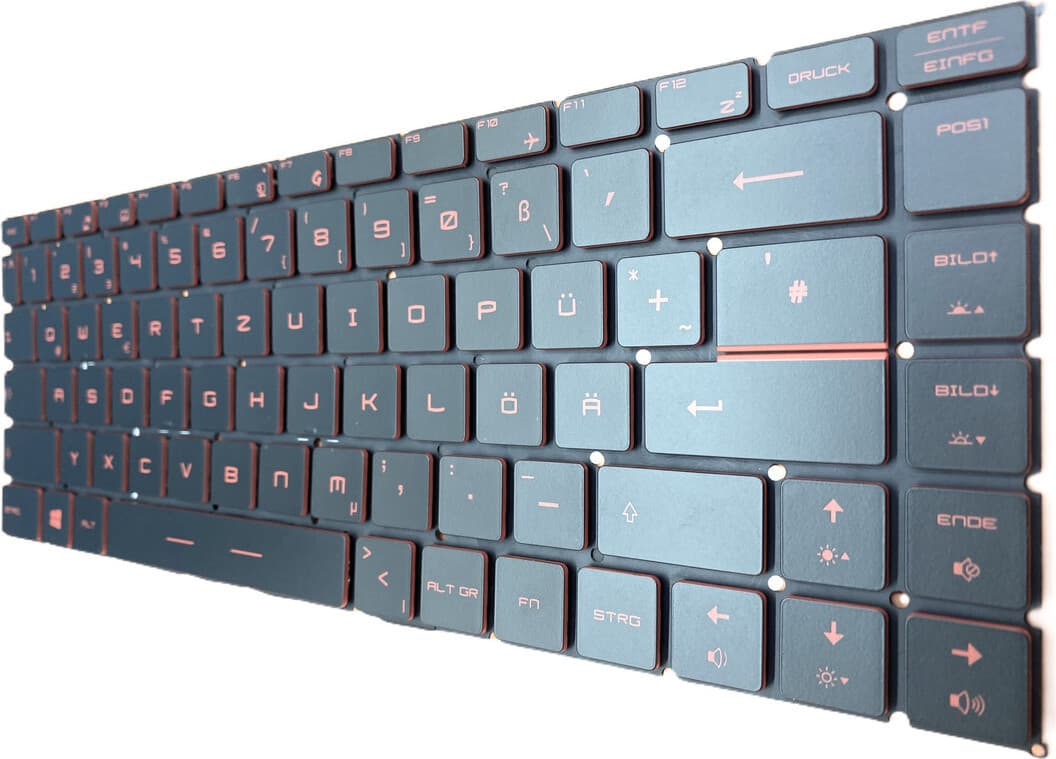 T-ProTek Duits toetsenbord compatibel met MSI GS65 Stealth 8SF-057