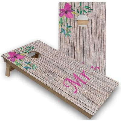 Skip's Garage Mr & Mrs Cornhole Board Set