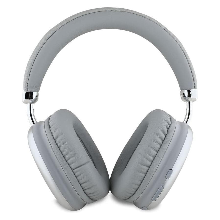 Guess Saffiano PU Leather Triangle Logo Wireless Headphone - silver (32 h, Kabellos) (GUBHK1SATSS)
