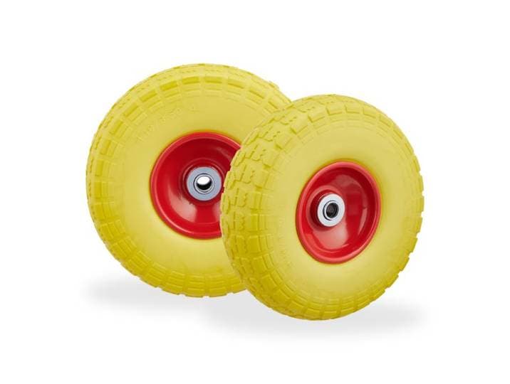 Relaxdays Sackkarrenrad PU im 2er Set