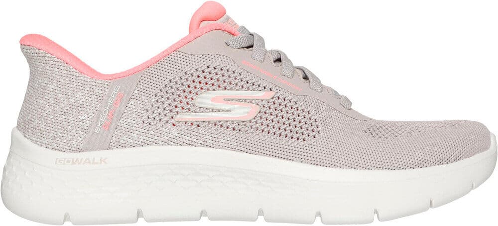 Skechers go walk flex zapatillas fitness mujer Beige (39)