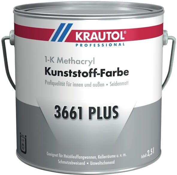 KRAUTOL 3661 PLUS Kunststoff-Farbe, Wunschfarbton, 120 x 2,35 l auf Palette