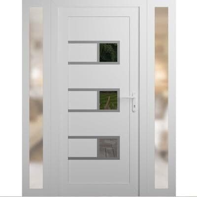 VDOMDOORS Manux 8933 White Silk uPVC Exterior Door
