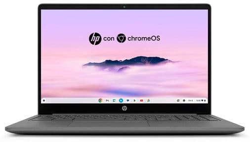 HP Chromebook Plus 15a-nb0000ns, Intel Core i3-N305, 8 GB, 256 GB UFS, 15,6", ChromeOS. Plata
