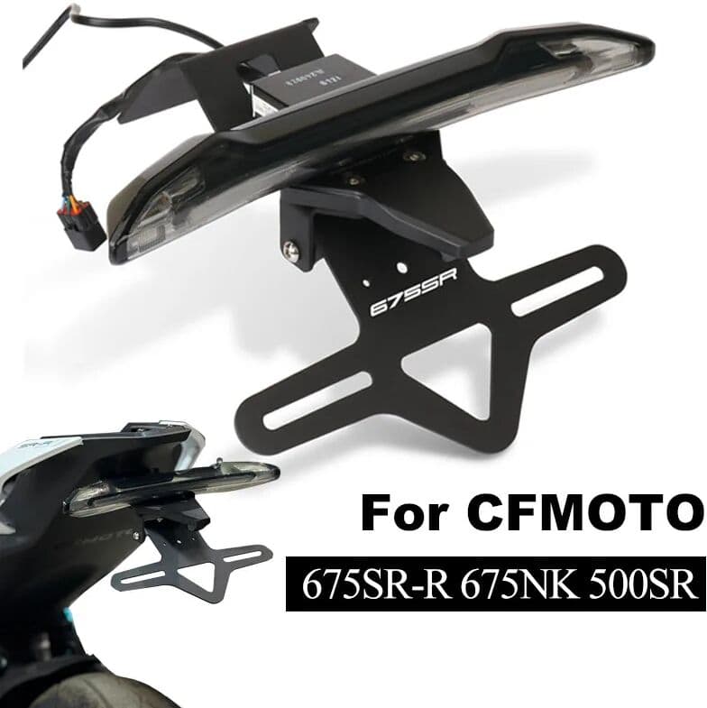 NONE For CFMOTO 675SR 675NK 675SR-R 675 SR R NK SRR SS Motorcycle Tail Tidy Rear Light License Plate Holder Mount Fender Eliminator