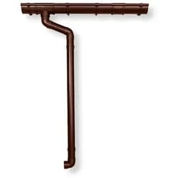 Kunststoff Dachrinnenset 341B für Walmdächer-braun