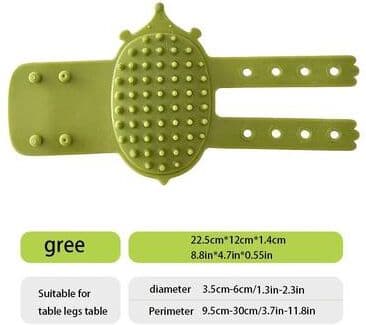 Uplifted Finds Pet Cat Hair Removal Massage Comb And Corner Self Grooming Rubbing Brush 2 Pcs Green