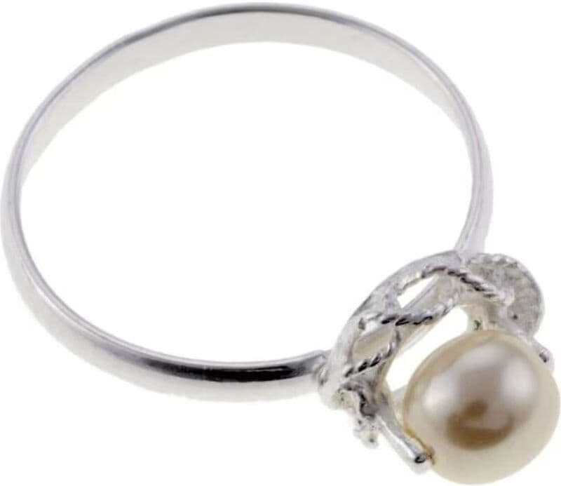 Anillo Cristian Lay 54662100 Con Perla Y Cristales Brillantes 10 Mujer